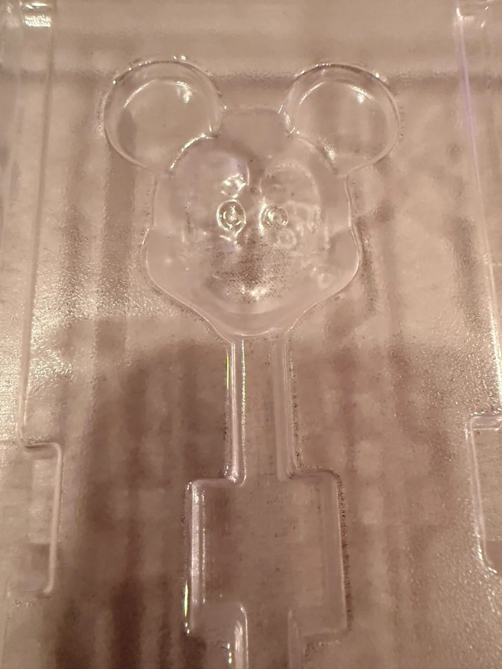 Clear Plastic Lollipop Mold Tray - Mickey Head Shapes
